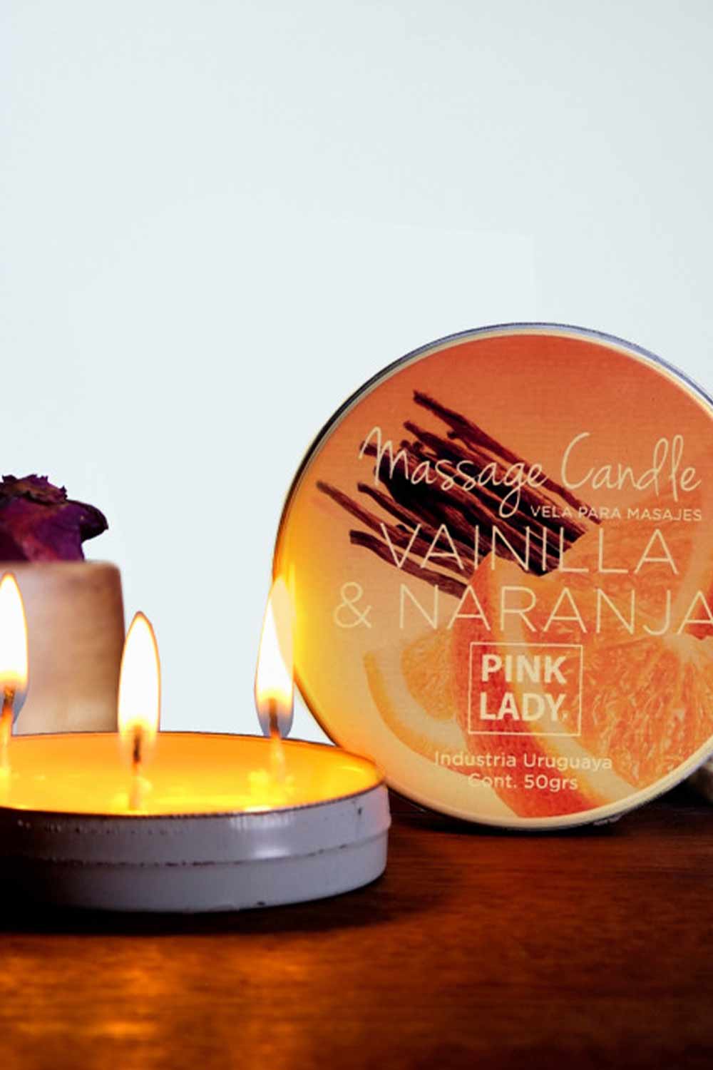 VELA | Vela con Aceite para Masajes Vainilla Naranja
