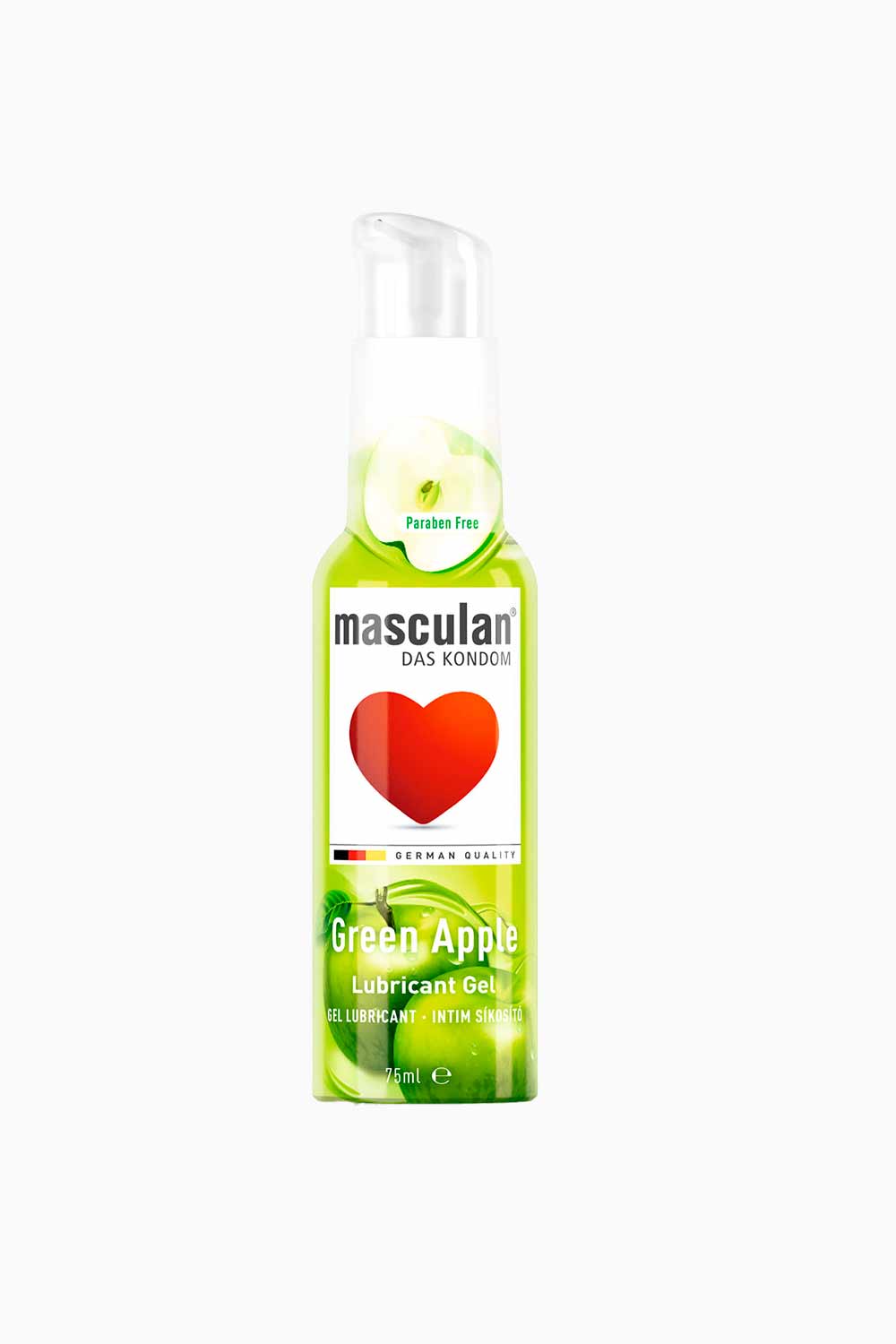 masculan® | Gel Lubricante Green Apple Base Agua 75 ml