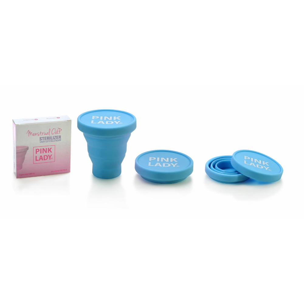 Vaso esterilizador celeste